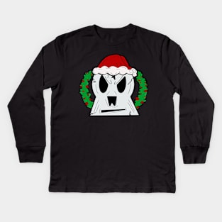 Christmas Skull Kids Long Sleeve T-Shirt